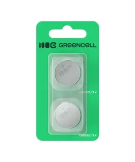 Green Cell Button battery 2x CR2032