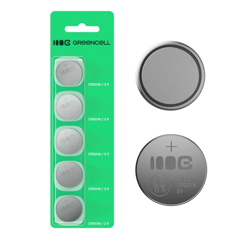 Green Cell Button battery 5x CR2016 - Image 2