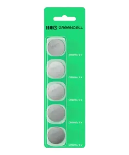 Green Cell Button battery 5x CR2016