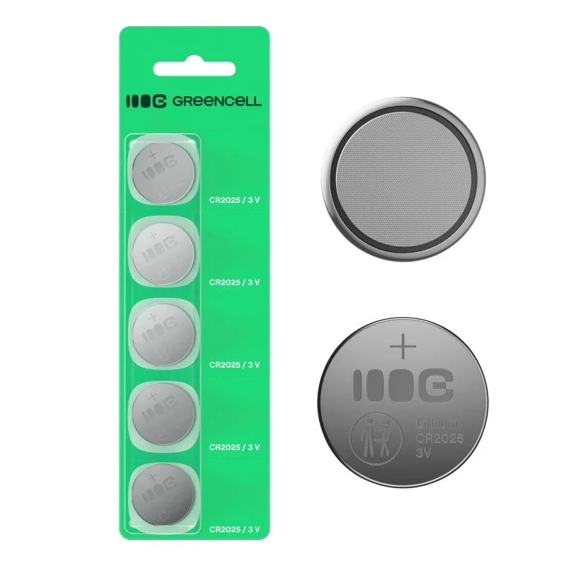 Green Cell Button battery 5x CR2025 - Image 2