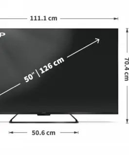 Alternative view of Sharp TV QLED 50 inches 50HR8465E