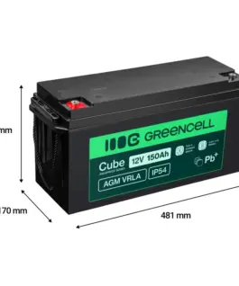 Green Cell Battery AGM VRLA 12V 150Ah IP54