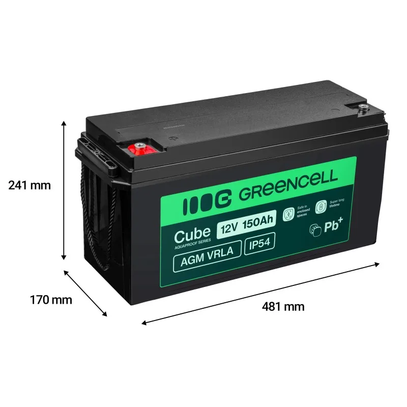 Green Cell Battery AGM VRLA 12V 150Ah IP54 - Image 8