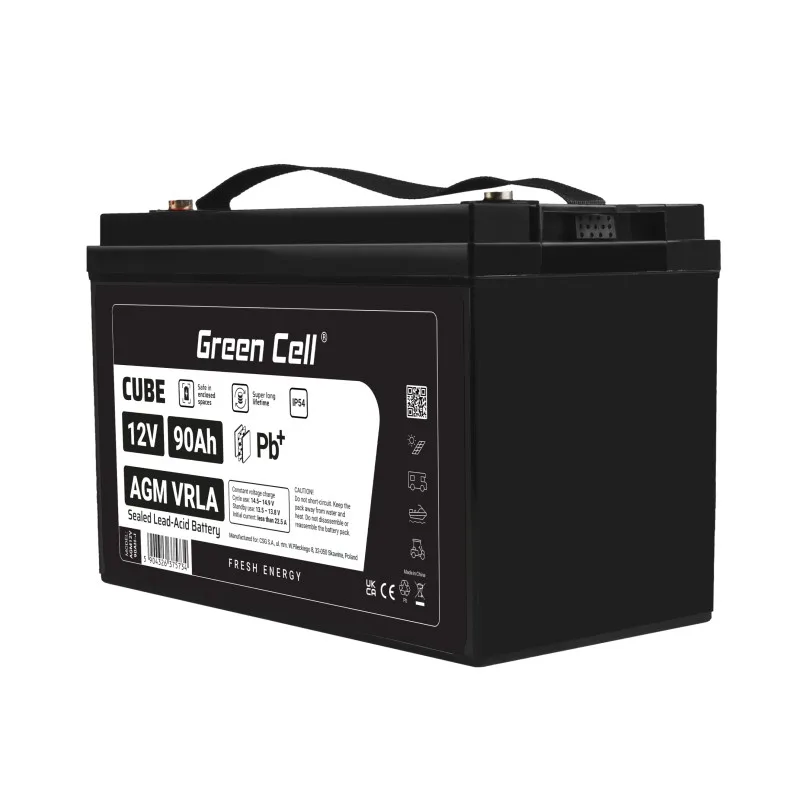 Green Cell Battery AGM VRLA 12V 90Ah IP54 - Image 9