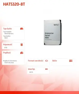 Alternative view of Synology HDD Disk 8TB SATA 7.2k 3.5 HAT5320-8T 5Y