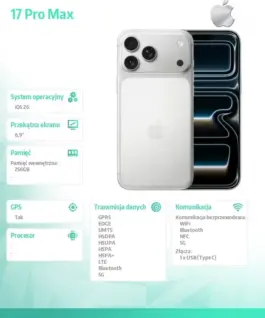 Apple iPhone 17 PRO MAX Silver 256GB