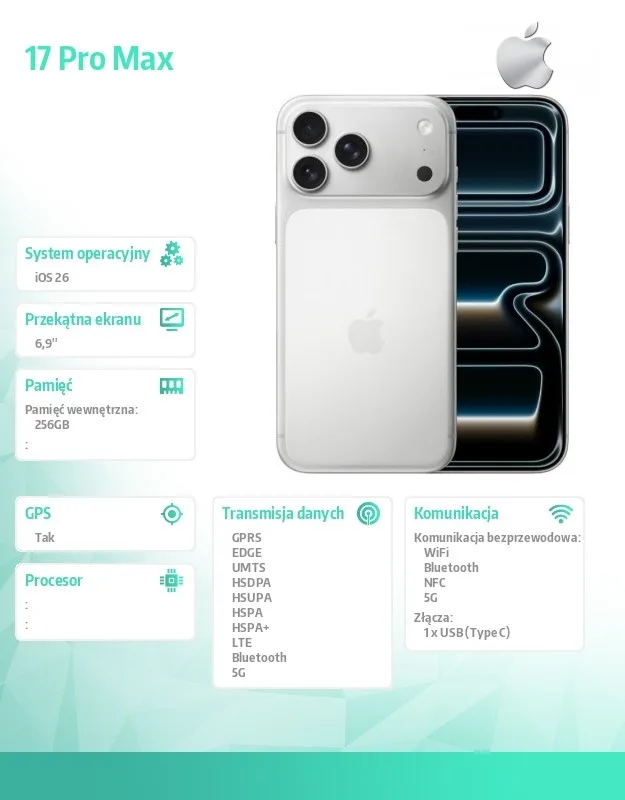 Apple iPhone 17 PRO MAX Silver 256GB - Image 4
