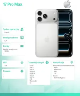 Apple iPhone 17 PRO MAX Silver 512GB