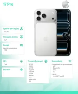 Apple iPhone 17 PRO Silver 1TB