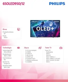 Philips TV OLED+ 65 inches 65OLED950/12