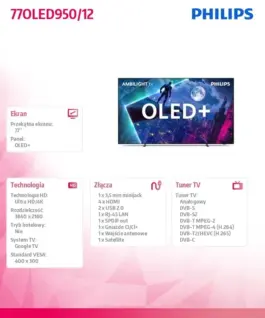 Philips TV OLED+ 77 inches 77OLED950/12