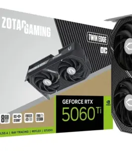 ZOTAC видео карта GeForce RTX 5060 Ti 8GB TWIN EDGE OC GDDR7 128bit 3DP/HDMI