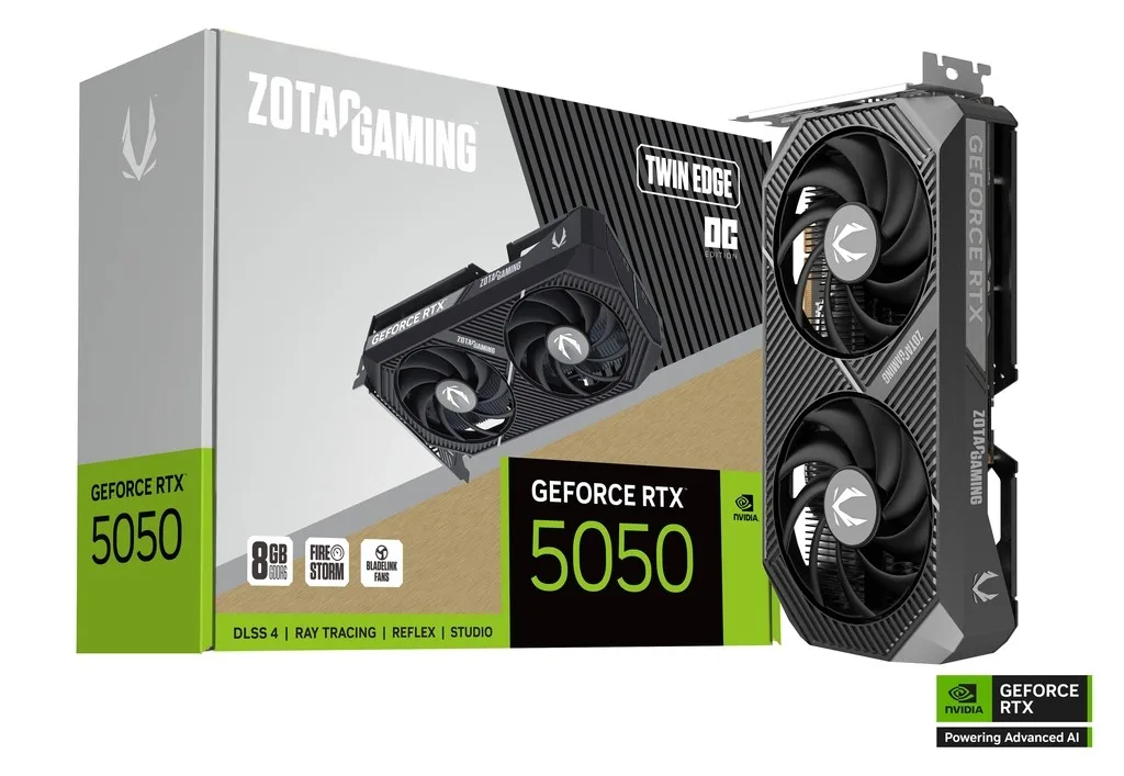 ZOTAC видео карта GeForce RTX 5050 TWIN EDGE OC 8GB GDDR6 128bit 3DP/HDMI - Image 2