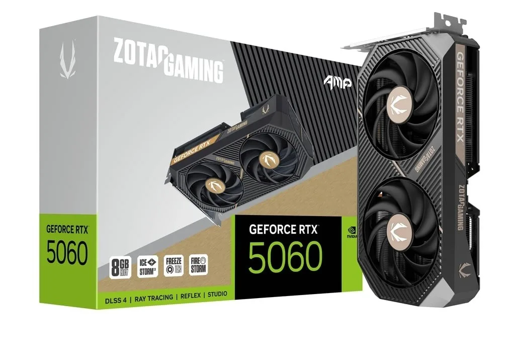 ZOTAC видео карта GeForce RTX 5060 AMP 8GB GDDR7 128bit 3DP/HDMI