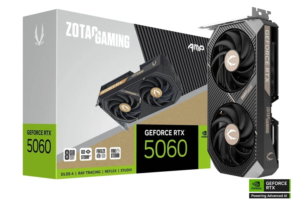 ZOTAC видео карта GeForce RTX 5060 AMP 8GB GDDR7 128bit 3DP/HDMI - Image 2