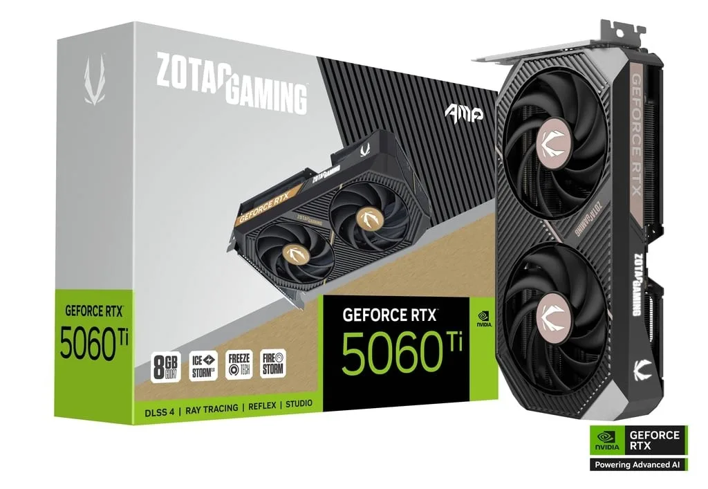 ZOTAC видео карта GeForce RTX 5060 Ti 8GB AMP GDDR7 128bit 3DP/HDMI - Image 2