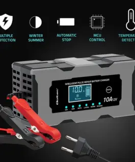 Qoltec зарядно 12V 10A with repair function for AGM
