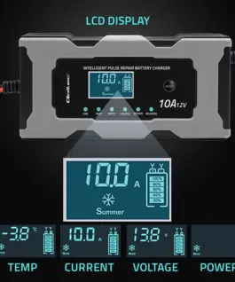 Qoltec зарядно 12V 10A with repair function for AGM