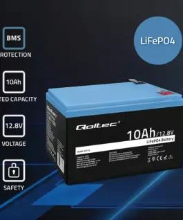 Qoltec LiFePO4 battery 10Ah 12.8V 128Wh BMS
