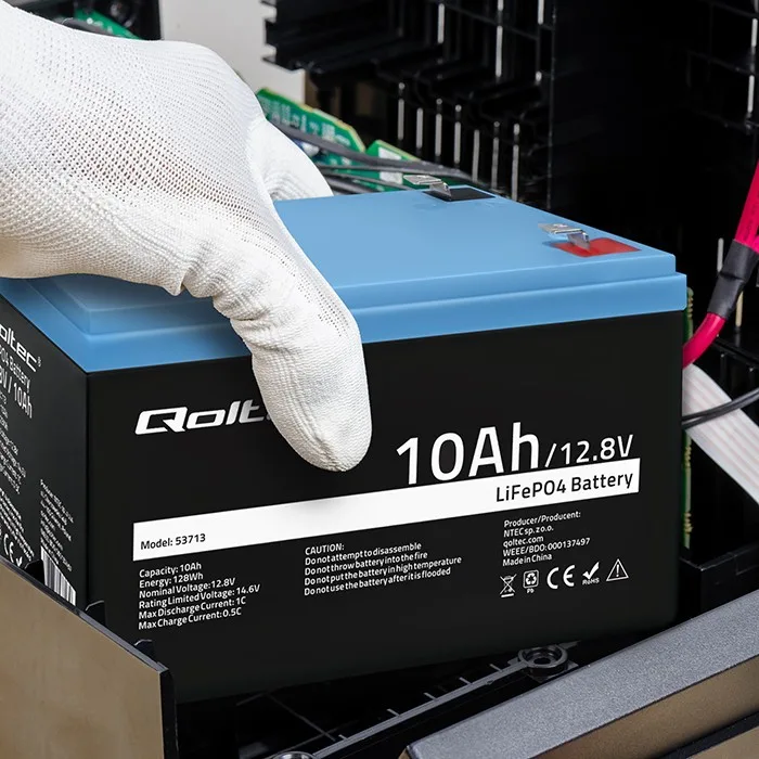 Qoltec LiFePO4 battery 10Ah 12.8V 128Wh BMS - Image 4