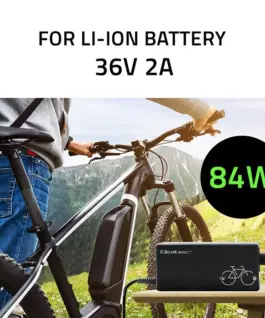 Alternative view от Qoltec зарядно for ebike batteries 36V, 42V, 2A