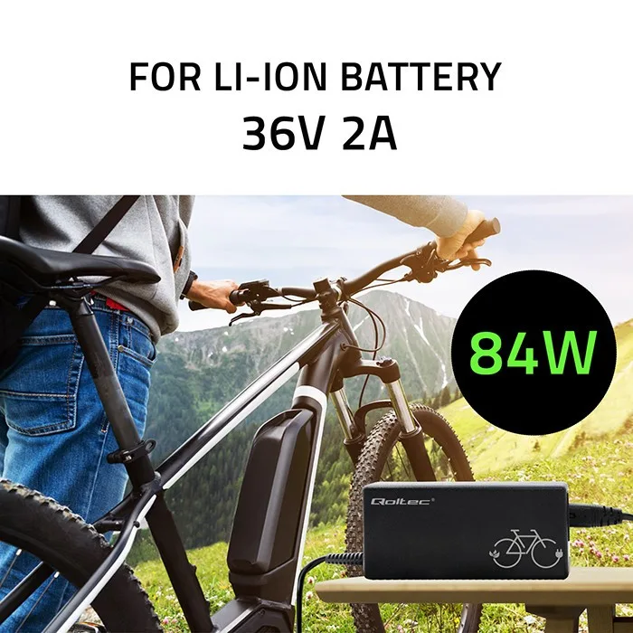 Qoltec зарядно for ebike batteries 36V, 42V, 2A - Image 2