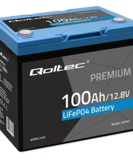 Qoltec LiFePO4 battery 12.8V 100Ah 1280WhBM