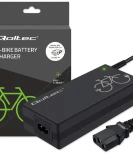 Qoltec зарядно for ebike 36V 42V 2A C14 IEC 3Pin