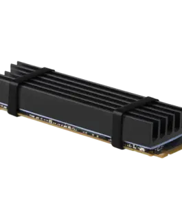 Охладител за процесор Охладител AXAGON CLR-M2L10 passive - M.2 SSD 80mm SSD ALU body silicone thermal pads height