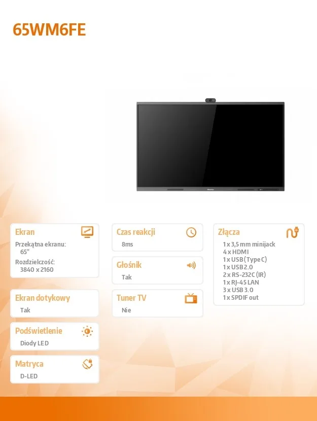 Hisense Interactive монитор 65WM6FE 65 inches 4K GoBoard Live Pro - Image 5