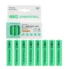 Green Cell Rechargable batteries 8xAAA HR03 950mAh