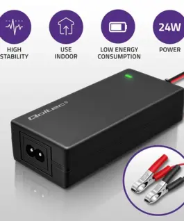 Qoltec зарядно for AGM GEL STD batteries 12V 2A 24W LE