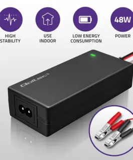 Qoltec зарядно for AGM GEL STD batteries 12V 4A 48W