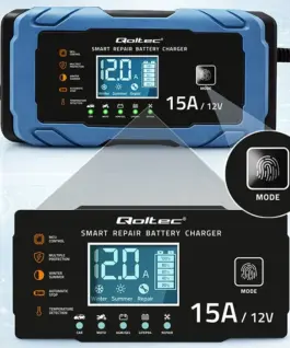 Qoltec зарядно 12V 15A AGM GEL LiFePO4 Rectifier