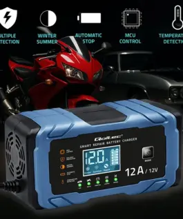 Alternative view от Qoltec зарядно 12V 12A AGM GEL LiFePO4 Rectifier