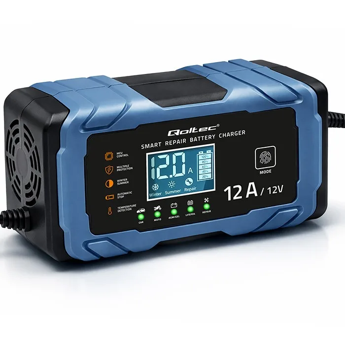 Qoltec зарядно 12V 12A AGM GEL LiFePO4 Rectifier - Image 5