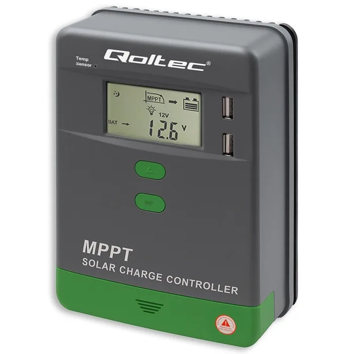 Qoltec Solar charge controller MPPT 20A 12V 24V LCD