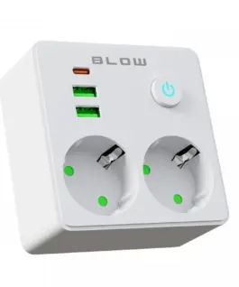 BLOW Power strip R-20 PRx2 2xUSB-A + USB-C бял