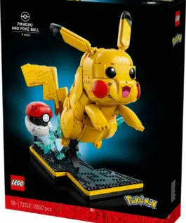 Alternative view of LEGO Blocks Pokemon 72152 Pikachu and Poké Ball