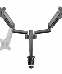 Gembird Adjustable desk 2-display mounting arm