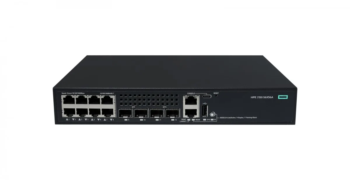 Hewlett Packard Enterprise Switch NW CW 2150 8G 2F 2P S6X56A