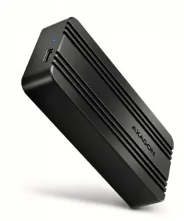 AXAGON External aluminum enclosure EEM2-40G USB4 Gen 3x2 M.2 NVMe SSD 40Gbps passive cooling USB-C кабел silicone