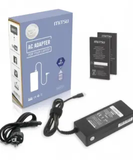 Mitsu Лаптоп зарядно захранващ блок 90W USB-C 5V-9V-12V-15V/3A 20V/4.5A