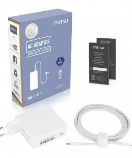 Mitsu Лаптоп зарядно захранващ блок 96W USB-C 5V-9V-12V-15V/3A 20V/4.8A