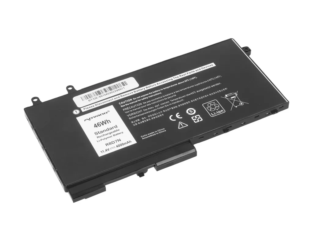Movano Battery R8D7N for Dell Latitude 5410 5411 5500 Precision 3541 3550 - 4000 mAh (46 Wh) - Image 2