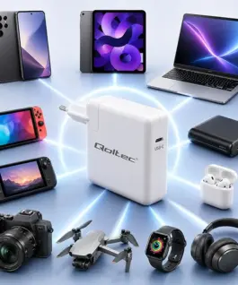 Qoltec зарядно USB C 96W 5V 20V 3A 4.8A