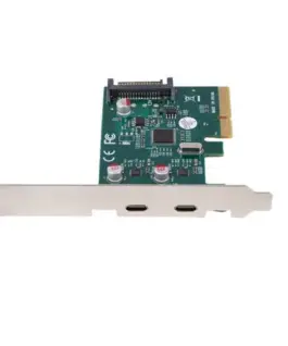 Lanberg Network card PCI EXPRESS X1 -> 2X USB-C 3.2 GEN 2X1 led low profile