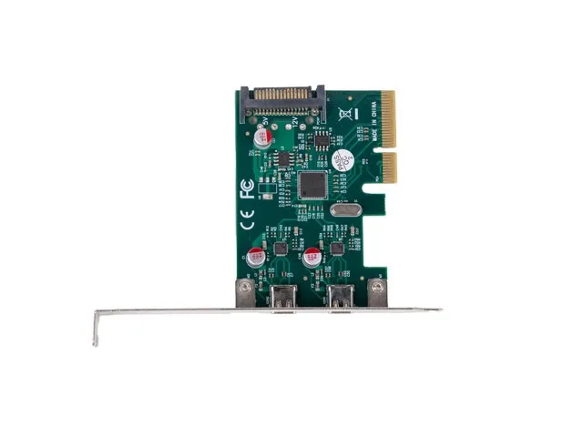 Lanberg Network card PCI EXPRESS X1 -> 2X USB-C 3.2 GEN 2X1 led low profile - Image 4