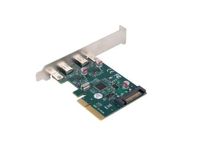 Lanberg Network card PCI EXPRESS X1 -> 2X USB-C 3.2 GEN 2X1 led low profile - Image 5