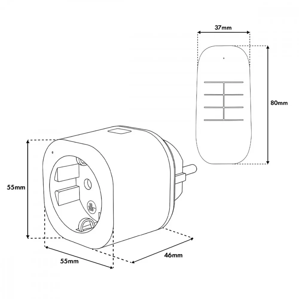 GreenBlue Remote-controlled x3 socket outlets GB313 F - Image 4